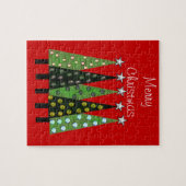 Prettig kerst raadsel legpuzzel (Horizontaal)