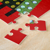 Prettig kerst raadsel legpuzzel (Zijkant)
