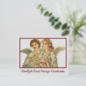 Prettig Kerst Retro kerstkaart Pools Briefkaart (Staand voorkant)