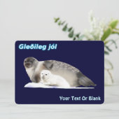 Prettig Kerst - Ringelrob Feestdagenkaart (Staand voorkant)