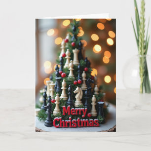 Prettig Kerst Schaken Kaart
