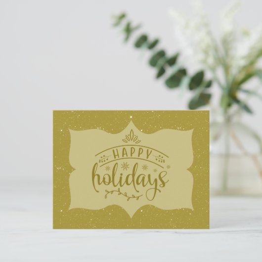 Prettig Kerst Script Briefkaart (Staand voorkant)