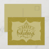 Prettig Kerst Script Briefkaart (Voorkant / Achterkant)