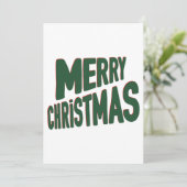 Prettig Kerst Uitnodiging (Staand voorkant)