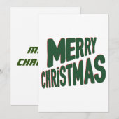 Prettig Kerst Uitnodiging (Voorkant / Achterkant)