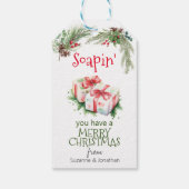 Prettig Kerst Zeep Handgemaakt Cadeaulabel (Achterkant)