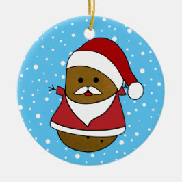 Prettig Kerstaardappel Keramisch Ornament