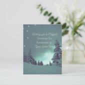 Prettig Kerstavond op een Feestdagenkaart (Staand voorkant)