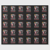 Prettig Kerstbal Basketball Horrige Kerstmis Kerst Cadeaupapier (Vlak)