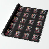 Prettig Kerstbal Basketball Horrige Kerstmis Kerst Cadeaupapier (Uitgerold)