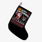 Prettig Kerstbal Basketball Hulpeloos Kerstmis Ker Kleine Kerstsok (Voorkant (Hangend))