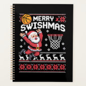 Prettig Kerstbal Basketball Lelijk Kerstmis Kerstm Planner (Voorkant)