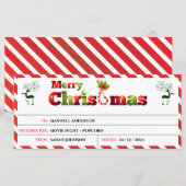 Prettig kerstcadeaubon (Voorkant / Achterkant)