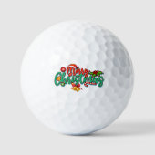 prettig kerstdag golfballen (Voorkant)