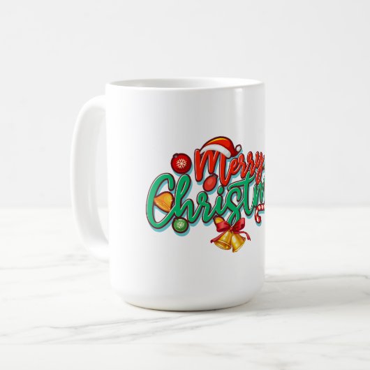 prettig kerstdag koffiemok (Voorkant links)