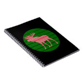 PRETTIG KERSTFEEËN HIRSCH ELAND NOTITIEBOEK (Rechterzijde)