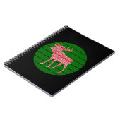 PRETTIG KERSTFEEËN HIRSCH ELAND NOTITIEBOEK (Linkerzijde)