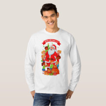 PRETTIG KERSTFEES 2525 BASIS T-SHIRT MET LANGE MOU