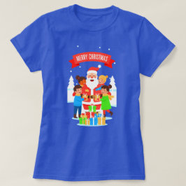 PRETTIG KERSTFEES 2525 BASIS T-SHIRT VOOR VROUWEN