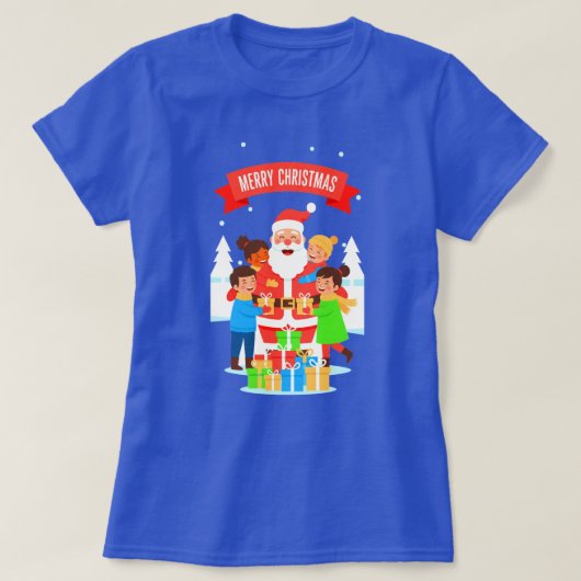 PRETTIG KERSTFEES 2525 BASIS T-SHIRT VOOR VROUWEN (Design voorkant)