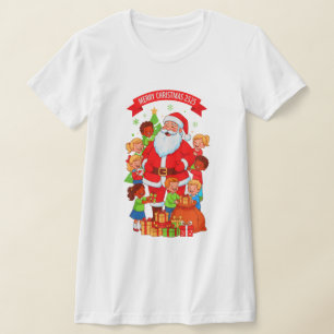 PRETTIG KERSTFEES 2525 DAMES BELLA+CANVAS SLIM FIT T-SHIRT