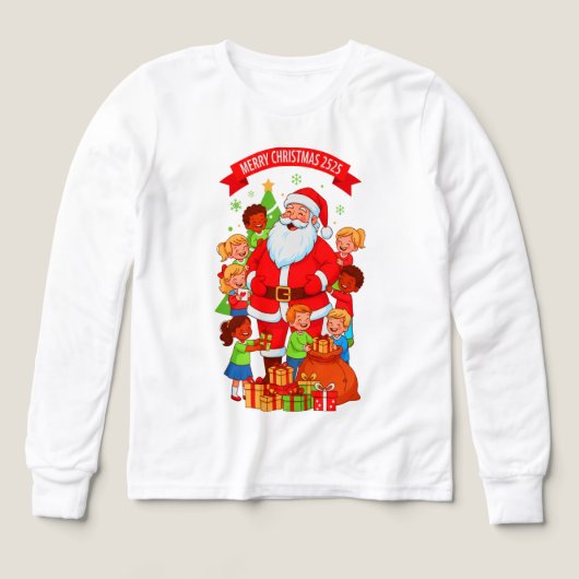 PRETTIG KERSTFEES 2525 JEUGD BELLA+CANVAS TRIBLEND (Voorkant)