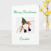 PRETTIG KERSTFEES **COUSIN**   KAART (Gele Bloem)