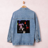 PRETTIG KERSTFEES DENIM JAS MET LANGE MOUWEN JACKET (Hangar)