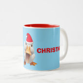 PRETTIG KERSTFEES EEND TWEEKLEURIGE KOFFIEMOK (Voorkant rechts)