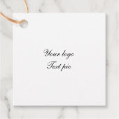 PRETTIG KERSTFEES EENVOUDIGE WITTE LABEL (Voorkant)