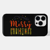 PRETTIG KERSTFEES iPhone HOESJE (Achterkant horizontaal)