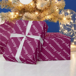 PRETTIG KERSTFEES STIJLVOLE MODERNE WIJNKLEUR Cade Cadeaupapier
