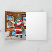 PRETTIG KERSTFEES VAN DE KERSTMAN KAART (Binnen)