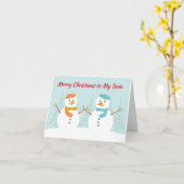 PRETTIG KERSTFEES VOOR EEN BIJZONDERE "TWEELING" K KAART (Gele Bloem)