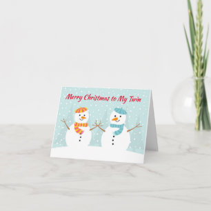 PRETTIG KERSTFEES VOOR EEN BIJZONDERE "TWIN" KAART