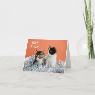 PRETTIG KERSTFEES VOOR EEN BIJZONDERE "TWIN" KAART