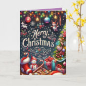 Prettig Kerstfeest14 Kaart (Gele Bloem)