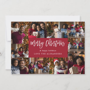Prettig Kerstfeest 10 Multi Foto - Rood