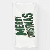 Prettig kerstfeest 1.6x3 Vinyl banner (Verticaal)