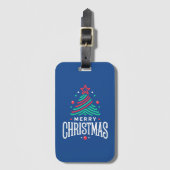 Prettig Kerstfeest 1 Bagagelabel (Voorkant (verticaal))