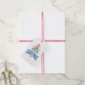 Prettig Kerstfeest 1 Cadeaulabel (Met Touw)