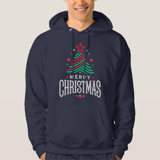 Prettig kerstfeest 1 hoodie (Voorkant)