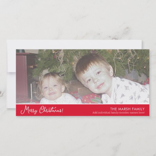 Prettig kerstfeest - 1 horizontale of panoramische feestdagenkaart (Voorkant)