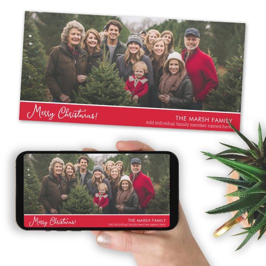 Prettig kerstfeest - 1 horizontale of panoramische feestdagenkaart