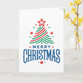 Prettig kerstfeest 1 kaart (Gele Bloem)