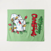 Prettig kerstfeest 2020 - Toiletpapier Editie Wandkleed (Voorkant (horizontaal))