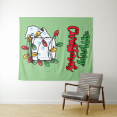 Prettig kerstfeest 2020 - Toiletpapier Editie Wandkleed (In Situ (horizontaal))