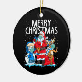 Prettig kerstfeest 2023 keramisch ornament (Links)