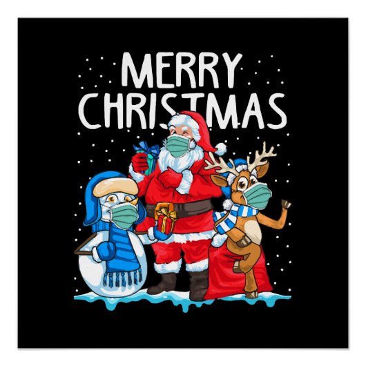 Prettig kerstfeest 2023 perfect poster (Voorkant)