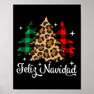 Prettig Kerstfeest 2024 Familie Kerstboom Pyjama's Poster